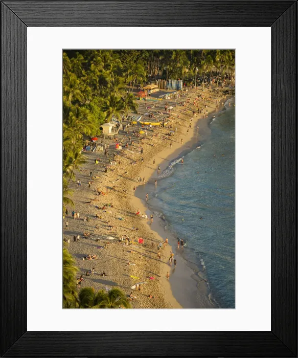 Framed Print : Hawaii. USA, Hawaii, Oahu, Honolulu, Waikiki