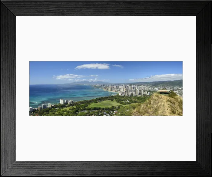 Framed Print : Hawaii. USA, Hawaii, Oahu, Honolulu, Diamond head state Monument