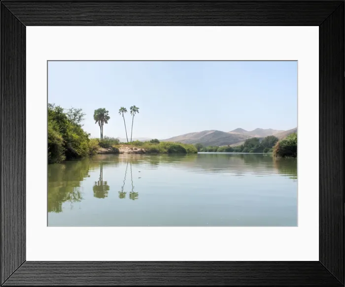 Framed Print : Namibia. Africa, Namibia, Kuene, Kuene river, Angola Border