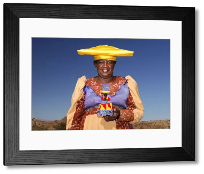 Framed Print : Herero woman, Damaraland, Kunene Region, Namibia