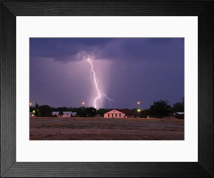 Framed Print : Namibia. Lightning over Church, Tsumeb, Oshikoto Region, Namibia Framed Print : Namibia. Lightning over Church, Tsumeb, Oshikoto Region, Namibia