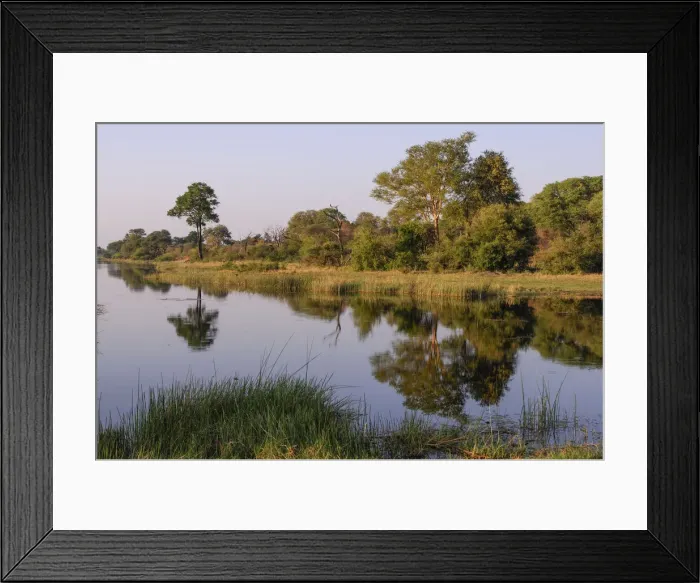 Framed Print : Namibia. Long Lagoon, Kwando River, Bwabwata National Park Framed Print : Namibia. Long Lagoon, Kwando River, Bwabwata National Park