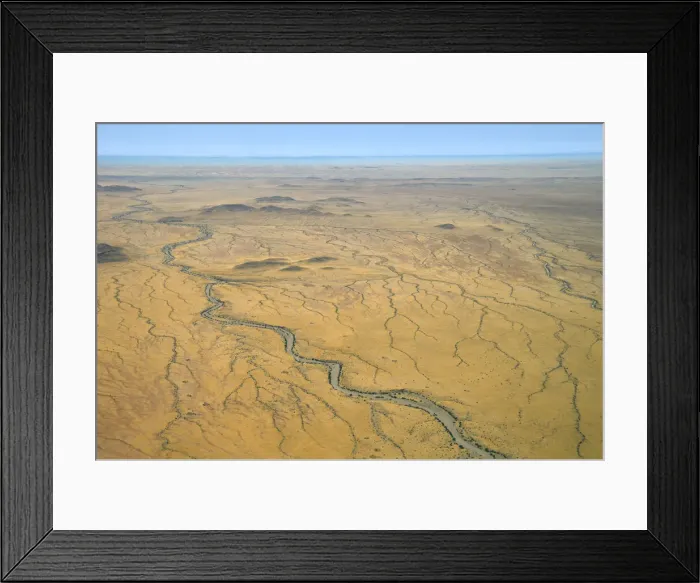 Framed Print : Safari. Aerial view near Serra Cafema, Kunene Region, Namibia