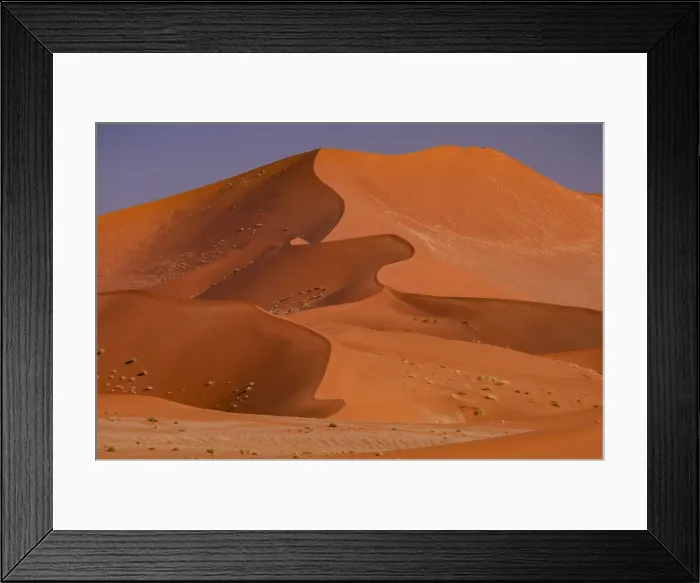 Framed Print : Namibia. Sand Dunes, Sossusvlei area, Namib Naukluft National Park, Hardap Region, Namibia