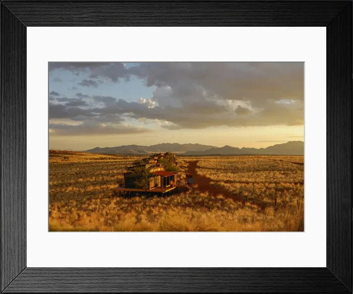 Framed Print : Wolwedans. Chalet, Dunes Lodge, Wolwedans Lodge
