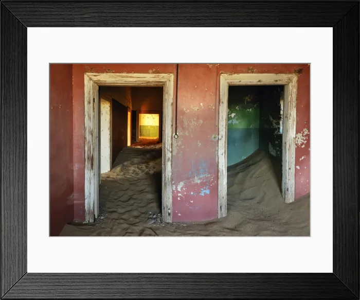 Framed Print : Namibia. Kolmannskuppe, Ghost Town Kolmanskop, Luderitz, Karas Region, Namibia, Africa