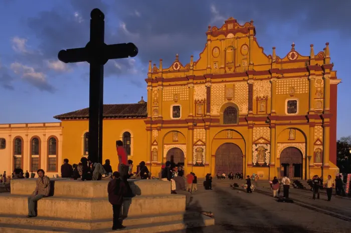 Framed Print : Cathedral, San Christobal de las Casas, Chiapas Mexico