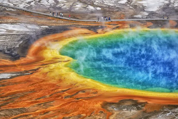 Framed Print : Grand Prismatic Spring, Yellowstone