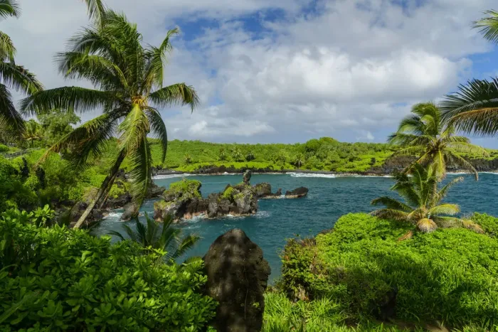 Framed Print : Hawaii. South Pacific, USA, Hawaii, Hawaiian, Maui, Hana, Waianapanapa State Park