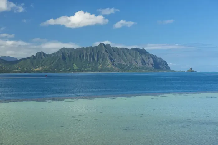 Framed Print : Hawaii. USA, Hawaii, Oahu, USA, Hawaii, Oahu, Kailua, Kane Ohe bay
