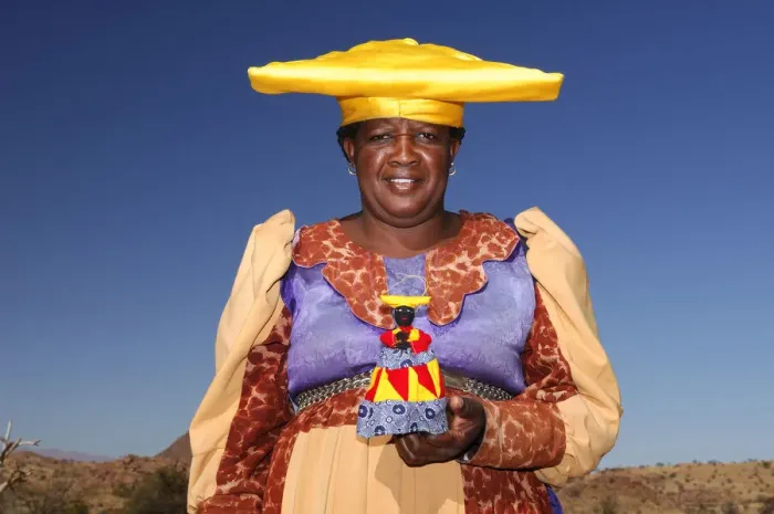 Framed Print : Herero woman, Damaraland, Kunene Region, Namibia
