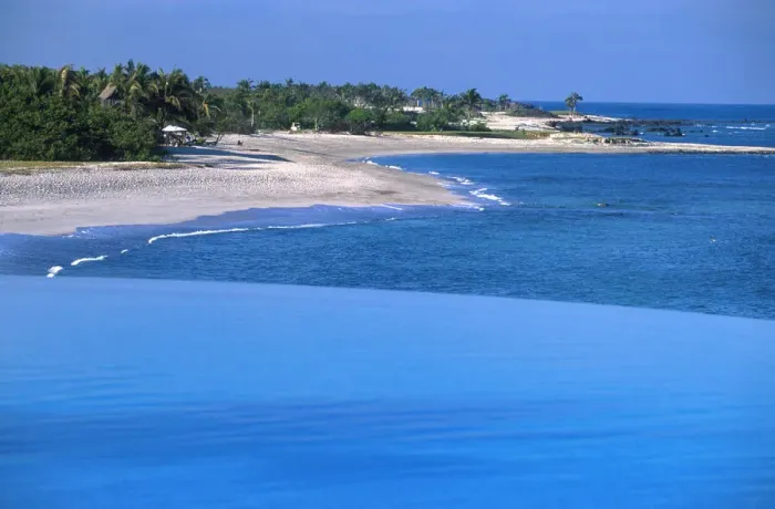 Framed Print : Nayarit. Mexico; Nayarit; Pacific Coast; Punta Mita, Four Seasons Resort, pool