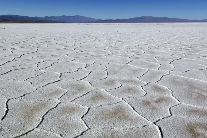 Framed Print : Salt Pan. South America, Argentina, Jujui, Andes, Altiplano, Tres Morros, Salinas Grandes