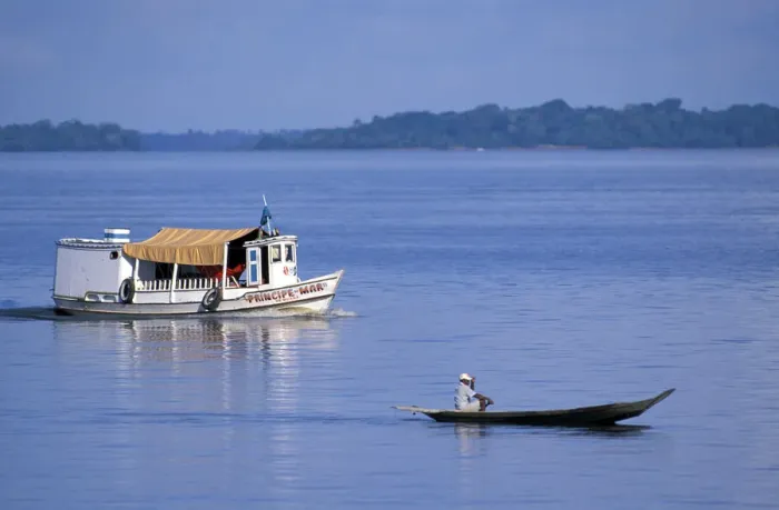 Framed Print : Belem. South America; Amazon; Brazil; Belem, Ilha do Marajo, Amazon river;