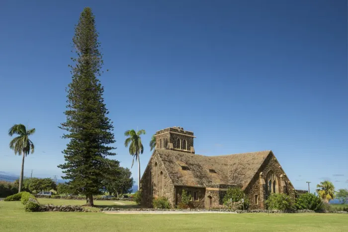 Framed Print : Maui. USA, Hawaii, Maui, Makawao Union Church