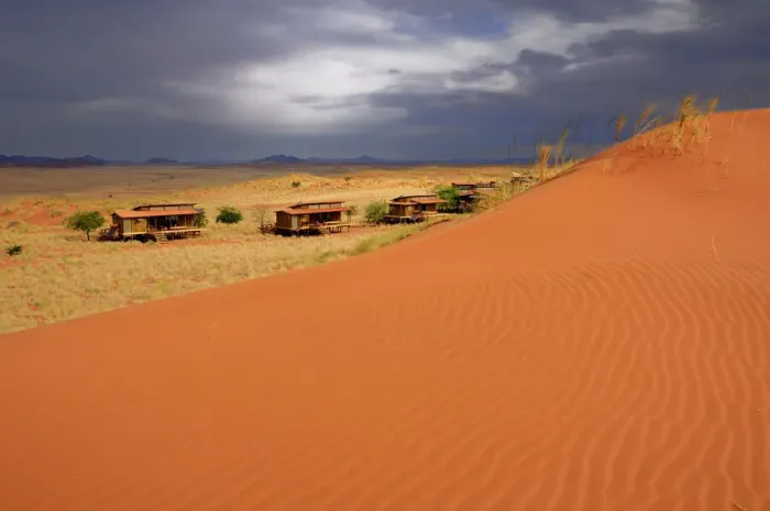 Framed Print : Wolwedans. Dunes Lodge, Wolwedans Lodge, Namib Rand Nature Reserve, Hardap Region, Namibia