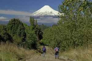 South America Prints: Chile Volcano