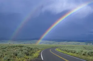 American West Prints: Kelly rainbow